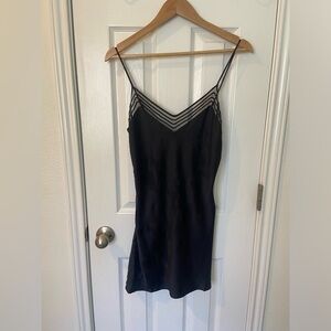 Vintage 100% Silk Victoria’s Secret Black Teddy - Size Medium